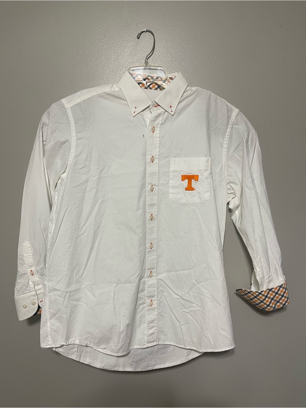 Fredrick Martin UT VOLS Men Large Button Down Embroidery Collegiate Preppy Luxe